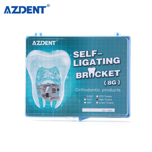Nuevos Brackets Metálicos Autoligables AZDENT con Gancho Móvil, Orificio Auxiliar y Tubo Bucal - Product Image 2