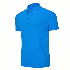 Design Simple Elastic Men's Gym for Polo Shirt Slim Fit High Quality 100% Cotton Sport for Polo Shirts Blank Design - Product Image 5