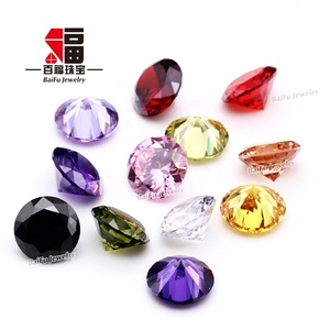 เพชรคิวบิกเซอร์โคเนียทรงกลมเจียระไนแบบบริลเลียนท์ ขนาด 8.0 มม. 47 สี คุณภาพ 4A 5A ขายส่ง - Product Image 2