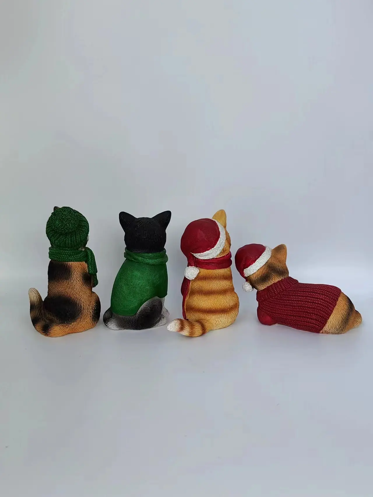 4 tipi carino moda realistica arte animali figurine gatto resina artigianato decorazione della casa regali