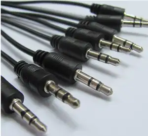 Car Audio Aux 3.5mm Flat Cable with Male to Male for Wholesale