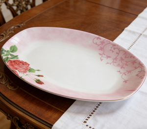 Platos Ovalados <span class=keywords><strong>de</strong></span> Melamina <span class=keywords><strong>de</strong></span> 10 Pulgadas x 7 Pulgadas para Cena, Fabricante <span class=keywords><strong>de</strong></span> Platos con Impresión <span class=keywords><strong>de</strong></span> Flores - Product Image 4