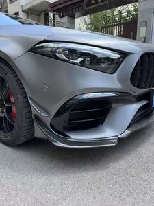 Per Mercedes-Benz Classe A W177 A45 A45S Gruppe <span class=keywords><strong>M</strong></span>, Labbro Anteriore in Fibra di Carbonio Secca (Dry Carbon Fiber) 2020-2025 Disponibile - Product Image 2