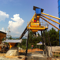 Impianto di Betonaggio Stazionario HZS120 ad Alte Prestazioni Made in China, Miscelatore per Calcestruzzo a Doppio Albero, Controllo Completamente Automatico