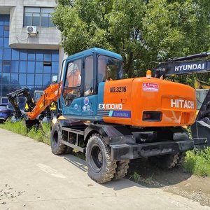 Excavadora Hitachi EX100WD de 10 Toneladas, Cucharón de 0.59m, Motor Isuzu de 81KW, Modelo 2021 con Martillo Rompedor y Cucharón de Excavación - Product Image 3