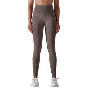Pantalones de Yoga Largos para Mujer, Cintura Alta Elástica, Resistentes a las Arrugas, Sin Costuras, de Secado Rápido, para Deportes, Fitness, Running y Entrenamiento - Product Image 4