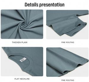 T-shirt vierge épais 250 g/m² en coton 100 % avec logo personnalisé DTG, épaules tombantes, style streetwear, pour hommes - Product Image 2