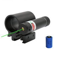 Lunette laser 2-en-1 avec lampe torche pour la chasse, lance-pierre en métal léger, accessoire de tir extérieur avec grossissement 1x
