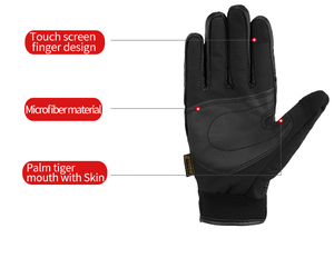 Gants de cyclisme en gros Gants d'équitation de vélo personnalisés Gants de protection des mains à écran tactile Mitaines antidérapantes pour tout <span class=keywords><strong>le</strong></span> doigt - Product Image 3