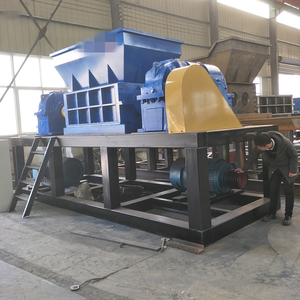 Broyeur de plastique et de ferraille à double arbre de 30 kW, haute productivité, personnalisé en usine, avec moteur et engrenages 220V/380V - Product Image 2