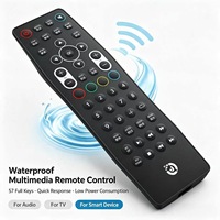 Télécommande sans fil étanche personnalisée OEM ODM à 57 touches avec coque ABS pour systèmes audio et d'éclairage domestiques – Usine source JCXK
