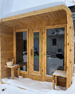 4 أشخاص ركن حديقة بخار كبير راقية ساونا فاخرة في الهواء الطلق حمام منزلي تركيبة دش غرفة بخار - Product Image 5