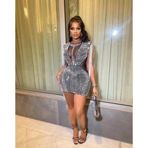 Vestido de Fiesta de Lujo con Bordado de Marca Famosa, Diseño de Alta Costura para Mujer, Falda sin Mangas con Apliques de Gasa - Product Image 3