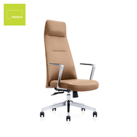 Nouvelles chaises de bureau de direction en cuir PU de style moderne et luxueux, réglables en hauteur, avec dossier haut et appui-tête, pour réunions.