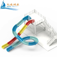 Dalang enfants et adultes extérieur en fibre de verre toboggan en acier Aqua Park équipement de jeu aquatique aire de jeux d'eau intérieure