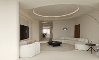 Servicio de Diseño de Interiores Japandi Moderno, Plano de Diseño de Casa Zen Escandinava Minimalista, Renderizado Arquitectónico Residencial en 3D
