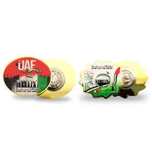 Esprit de l'union des EAU avec insigne d'aimant de drapeau national pour les cadeaux de fête nationale des EAU