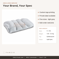 Coussin pour chien et chat en tissu peluche gris clair, lavable en machine, tapis pour animaux de compagnie pour cage, sol et voiture