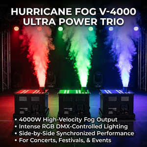 DELIFX Machine à brouillard LED professionnelle 4000W, sans CO2, effet Super Hurricane, jet de brouillard ascendant pour stades - Product Image 2