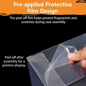 Estuche Protector de Plástico Transparente PET con Protección UV de 0.5mm para Tarjetas de Juego PKMN <span class=keywords><strong>ETB</strong></span> Elite Trainer Box, con Base de Cierre Automático - Product Image 6