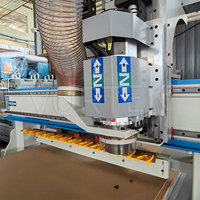 Machine de fraisage CNC 3 axes haute vitesse PK1325 Vortek Syntec ATC 9KW avec changement d'outil automatique 12 outils 1325 pour le bois