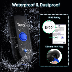 Tera không dây máy quét mã vạch 1D Laser Mini Pocket không thấm nước 3in1 <span class=keywords><strong>Bluetooth</strong></span> USB có dây xách tay cho siêu thị hậu cần - Product Image 3