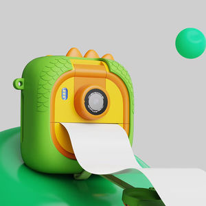 מצלמת צבע מצחיקה מצלמת נייר צילום תרמי צעצועים מצלמה דיגיטלית מתנות צעצועים צעצועים בצורת דינוזאור ילדים מצלמה מיידית - Product Image 3