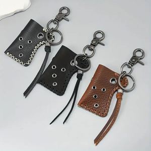 Étui à briquet style punk, porte-clés, pochette en cuir pour badges, accessoires de survie pour le camping et la randonnée en extérieur - Product Image 2