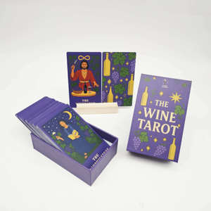 Impresión profesional OEM de las cartas del <span class=keywords><strong>Tarot</strong></span> del Vino, baraja de <span class=keywords><strong>tarot</strong></span> de papel artístico de alta gama, fabricante de barajas de <span class=keywords><strong>tarot</strong></span> personalizadas al por mayor - Product Image 3