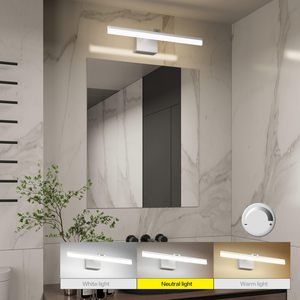 Lámpara de pared de decoración de cabecera, espejo Led de baño de aluminio, Faro, espejo de montaje en pared moderno Simple con luz Led - Product Image 3