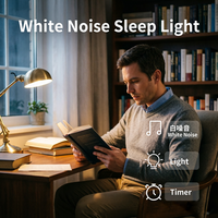 Lámpara Nocturna Recargable Inteligente con 10 Sonidos de Ruido Blanco y 7 Colores LED, Lámpara de Noche para Bebés