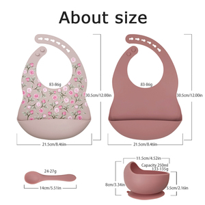 Plato Personalizado con Diseño de Ardilla Bebé, Juego de Platos de Silicona Ecológicos y No Tóxicos, Tazón de Silicona Platino 100% de Grado Alimenticio, Libre de BPA - Product Image 3