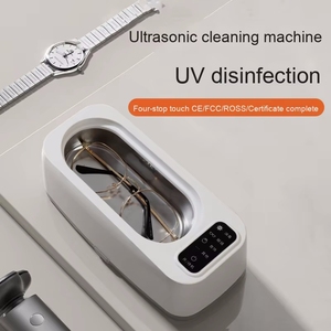 Siêu âm sạch hơn mini xách tay máy giặt siêu âm Bath Sonic làm sạch thiết bị cho kính đồ trang sức thiết bị gia dụng - Product Image 4