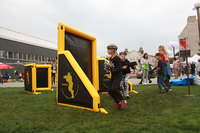 Jeux d'obstacles pour adultes de bunker de speedball gonflable Offres Spéciales, paintball gonflable de cible de haute qualité