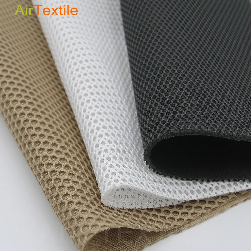 2,5mm atmungsaktives schwarzes Polyester 3d Cool Air Mesh-Gewebe mit Löchern