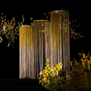 Décoration de <span class=keywords><strong>mariage</strong></span>, ligne de franges bon marché, drapé de <span class=keywords><strong>plafond</strong></span>, rideau de ficelle blanche spaghetti - Product Image 2