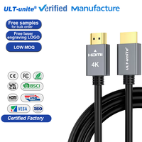 Câble HDMI ULT-unite haute vitesse Ultra HD HDTV 60 Hz 4K, mâle-mâle, pour ordinateur portable, moniteur, Fire TV