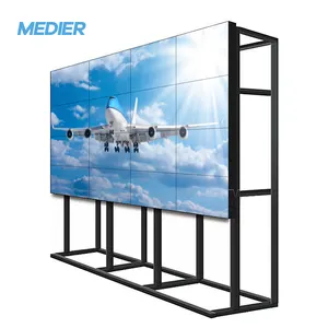 Mur vidéo lcd 3x4, 46 pouces, 3.5mm, cadre étroit, multi écrans, signalisation numérique, écran sur pied, intérieur, vidéo lcd, nouveauté