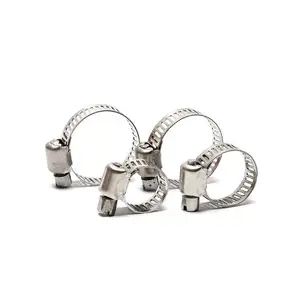 201 304 316 Stainless Steel Adjustable American Type Hose Clamp For Water Pipe Plumbing Automotive Mechanical