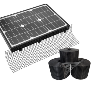 Vente en gros 6 pouces 1.5mm panneau <span class=keywords><strong>solaire</strong></span> maille oiseau noir PVC enduit galvanisé treillis métallique <span class=keywords><strong>Protection</strong></span> 100ft <span class=keywords><strong>solaire</strong></span> écureuil barrière maille - Product Image 4
