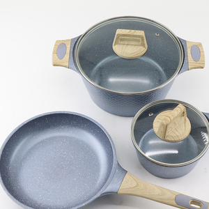 Bán Buôn Silicon Nắp Không Dính Cookware Set Cho Bếp Cảm Ứng - Product Image 6