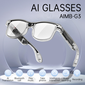 משקפי שמש חכמים AIMB-G3 AI לשנת 2025 עם מצלמה 8MP, וידאו 1200P, 16GB, העברת WIFI, ChatGPT, הגנה מפני אור כחול, שמע ועמידות למים IP67 - Product Image 5