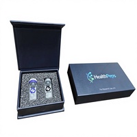 Boîte cadeau de luxe personnalisée, nouveau design populaire, fermeture magnétique, 2 flacons, 4 flacons, emballage de flacons de peptides avec insert en mousse