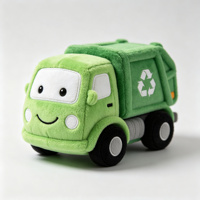 Jouet en peluche véhicule mignon : Bus scolaire, Voiture de course, Train, Camion – Peluche douce pour enfants, idéal comme cadeau