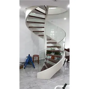 Чугунная спиральная Стеклянная Лестница металлическая лестница дизайн кованая стеклянная лестница стеклянные перила