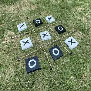 Jeux de plein air géants <span class=keywords><strong>Tic</strong></span> <span class=keywords><strong>Tac</strong></span> Toe, cour géante pour adultes, <span class=keywords><strong>Tic</strong></span> <span class=keywords><strong>Tac</strong></span> Toss en bois jumbo, jeu de pelouse de jardin de camping - Product Image 5