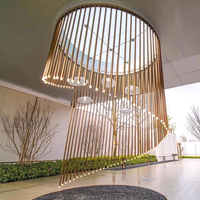 Luminaire LED moderne de décoration d'intérieur en tube acrylique de luxe pour le hall de l'hôtel CEILINX Plafonniers d'intérieur longs