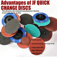 Disque de ponçage non tissé Roll Lock 2 pouces en fibre de nylon, roue de polissage à granulométrie grossière, moyenne et fine pour le conditionnement de surface et le débavurage