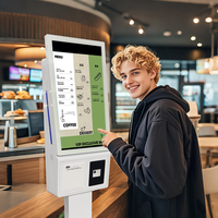 Kiosque tactile public de 23/27 pouces avec terminal de paiement et imprimante, matériel Android/Windows, offre en stock