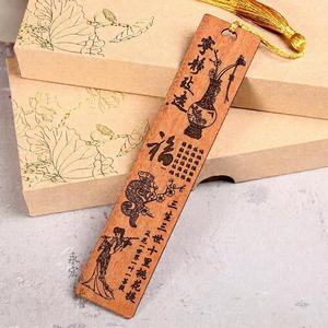 Customized Rustic Blank Wooden <b>Bookmarks</b> with Flowing Tassels Polished Edges Laser Engravable Perfect Wooden <b>Bookmarks</b> - Product Image 1
